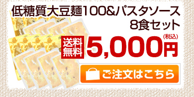 大豆麺100&パスタソース8食セット