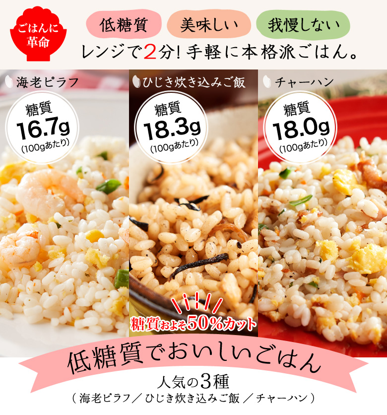 低糖質でおいしいごはん