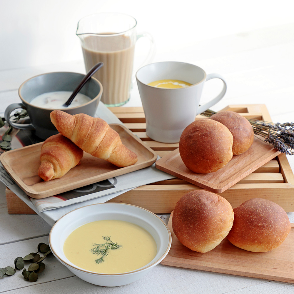 糖質制限 朝ごはんスープ×パンセット(選べる3種)
