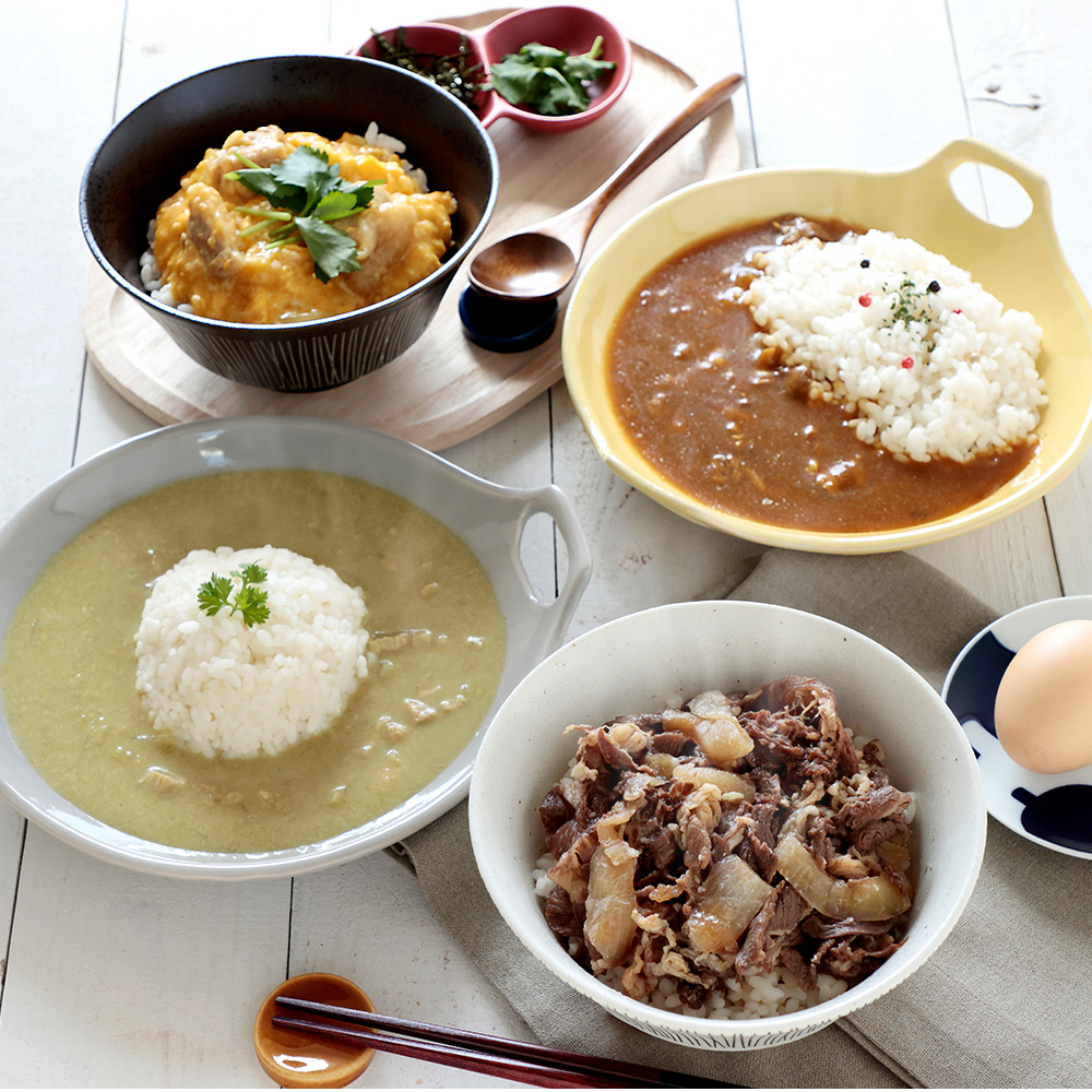 糖質制限 夜ごはん惣菜×白めしセット(選べる4種)