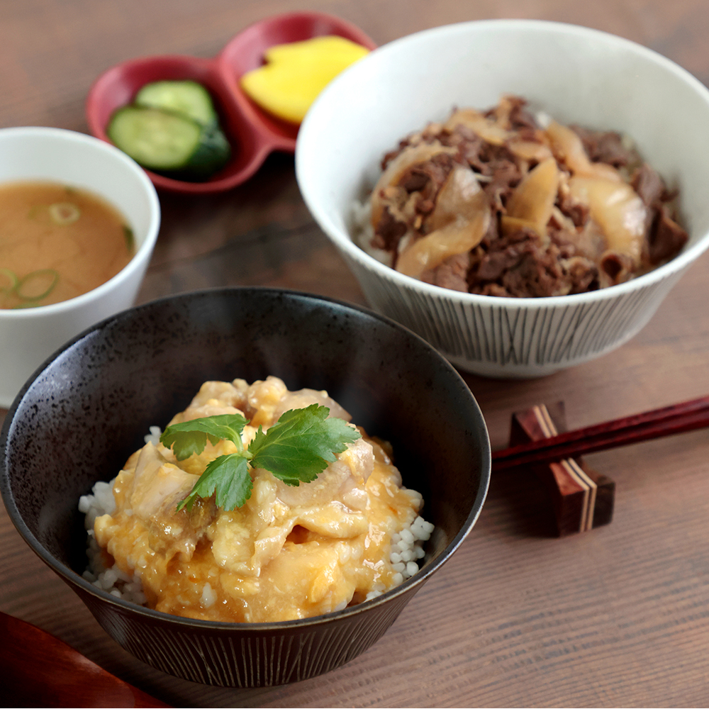 低糖質 牛丼の具+親子丼の具+白めしお試しセット