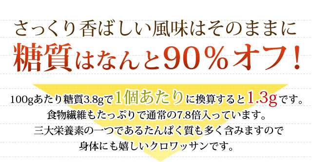 さっくり香ばしい風味はそのままに糖質はなんと90%オフ！