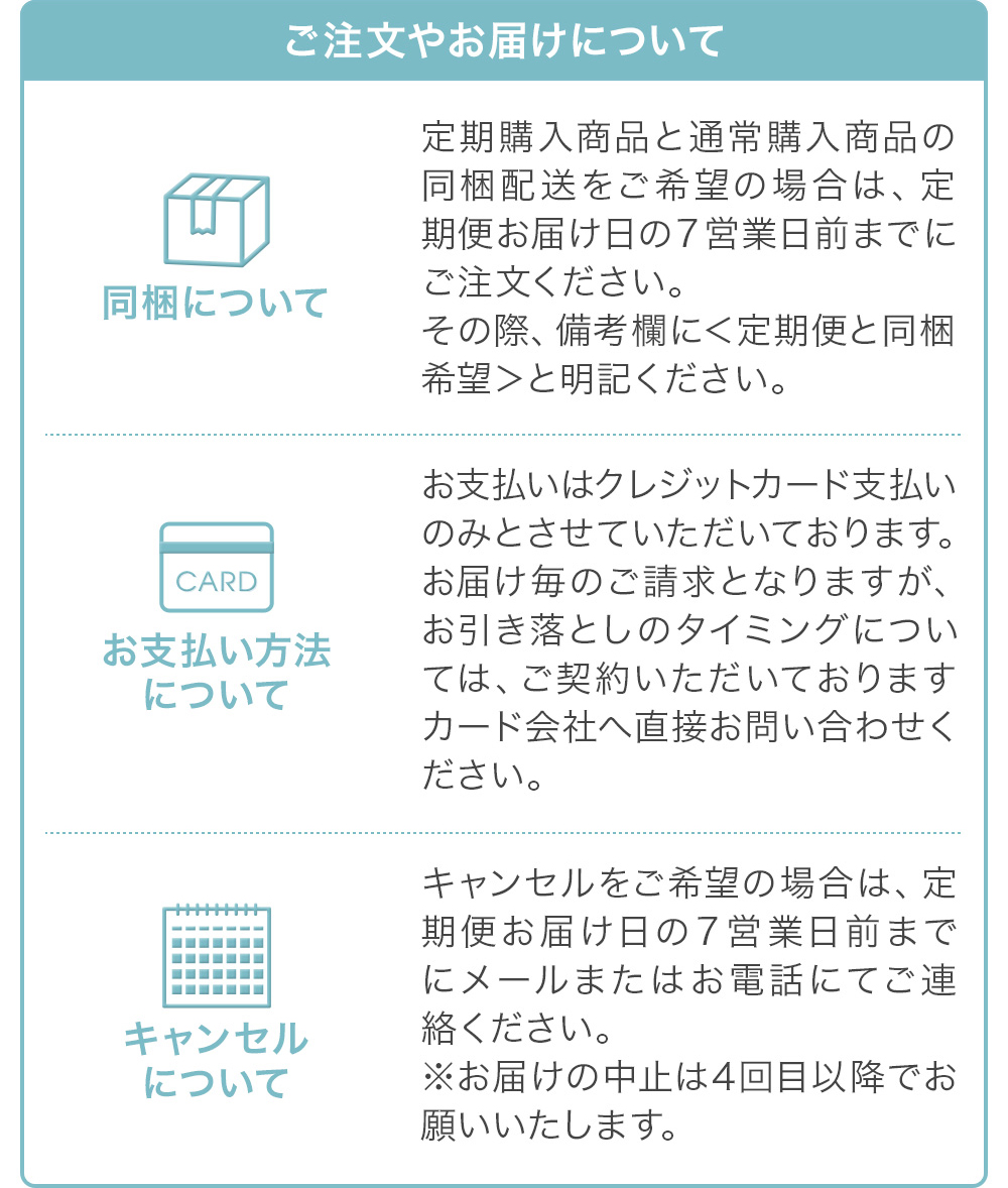 ご注文やお届けについて
